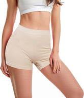 Trifolium 1 pack Women's Seamless High Waist Boxer Shorts: Breathable Nylon Microfiber, Full Coverage Underwear with Cotton Crotch - Ideal for Dress Chafing Prevention