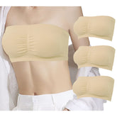 Trifolium Women Ladies Removable Padded Bandeau Bra Strapless Top Boob Tube Beach