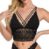 Trifolium Women's Sexy Lace Bra Lingerie Underwear Padded Floral Bralette V-Neck Cami