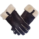 Trifolium Warm Sheepskin Gloves with Bow - Womens Classic