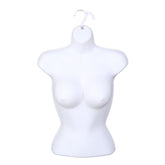 Professional Display Mannequin Torso with Hanger - Durable Plastic, Elegant White Finish for Retail, Fashion & Design Showcases White Ten Pieces
