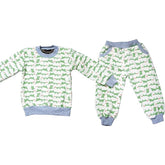 Trifolium Kids' Warm Fleece Pyjama Set Colorful Pattern Winter Pajamas For Girls And Boys