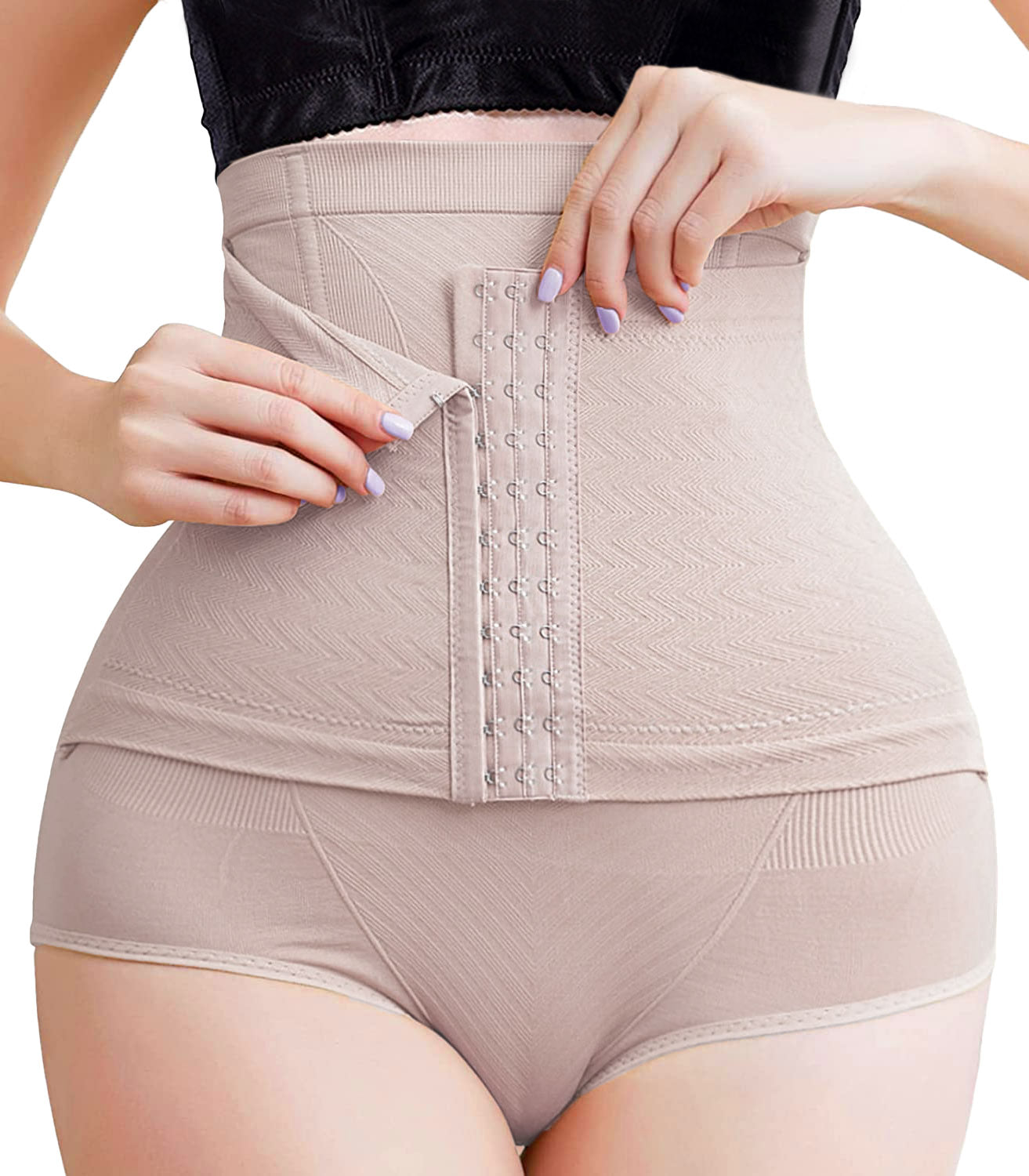 Women Shapewear Slimmer Body Shaper Hi-Waist Tummy Control