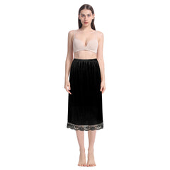 Ladies Underskirt Petticoat Half Slip with Elegant Lace | Trifolium
