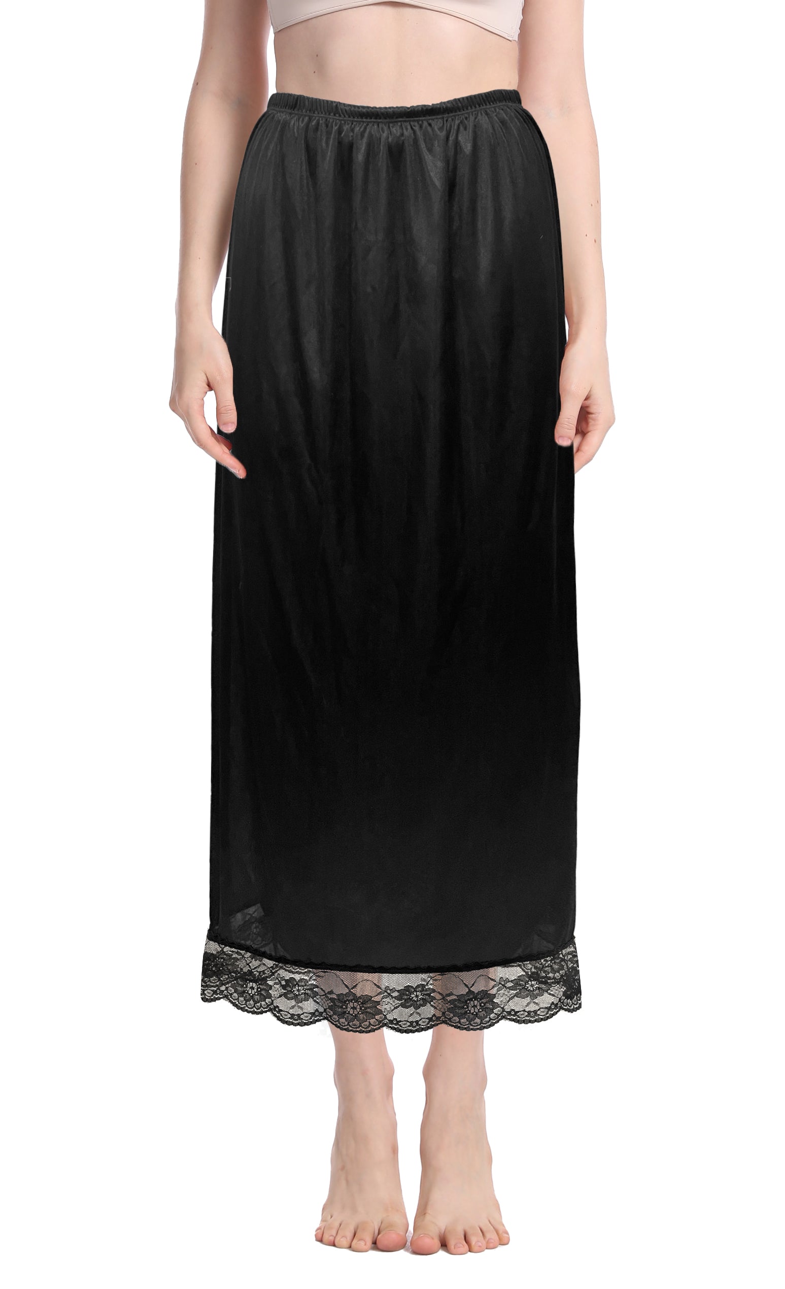 Ladies Underskirt Petticoat Half Slip with Elegant Lace | Trifolium