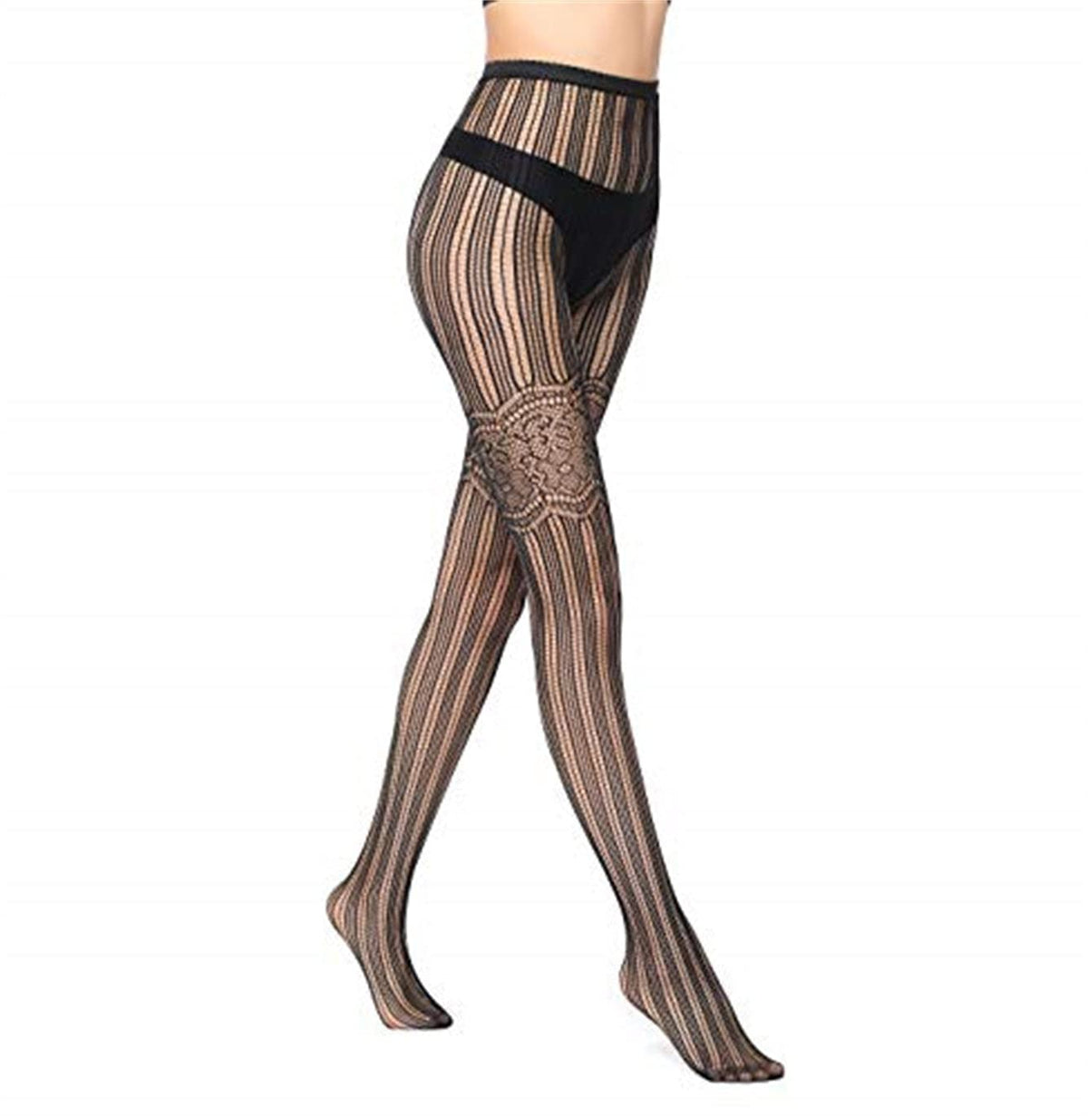 Trifolium Womens Black Pattern Fishnet Tights Patterned Ladies Pantyhouse Hosiery