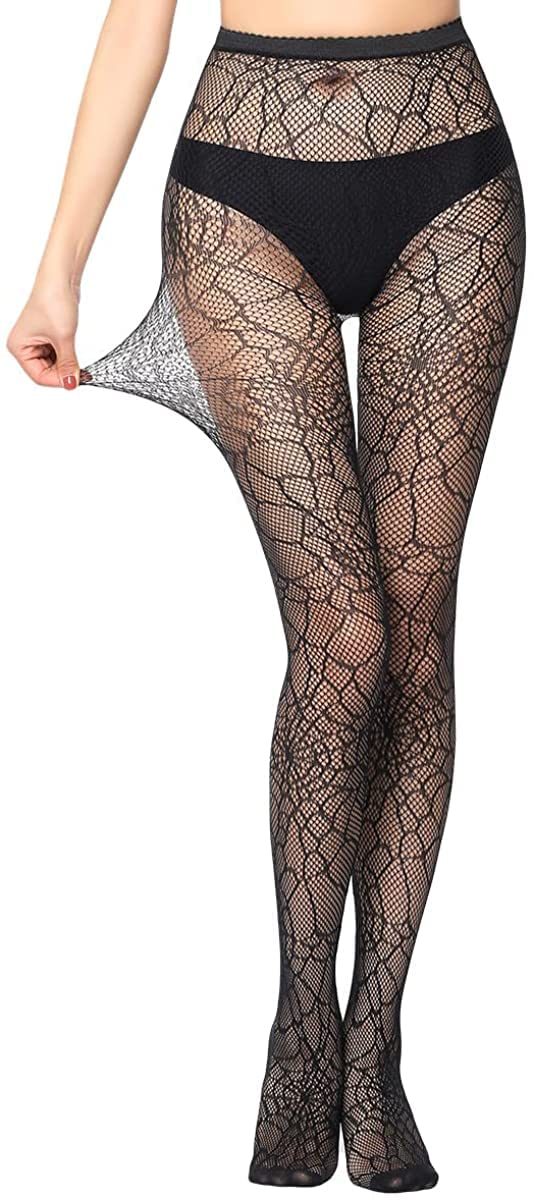 Trifolium Womens Black Pattern Fishnet Tights Patterned Ladies Pantyhouse Hosiery