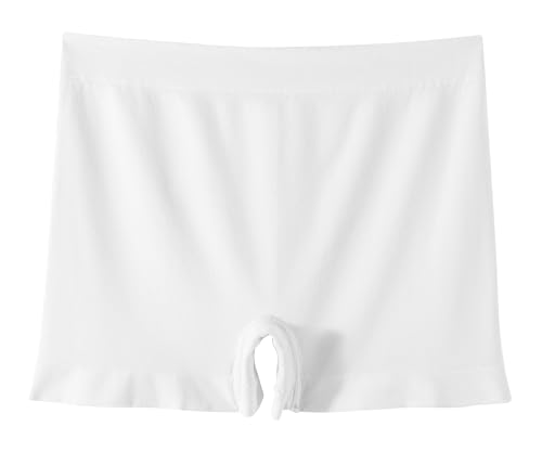 Trifolium Women's Seamless High Waist Boxer Shorts 1 Pack Ivory Factory Label XS UK 6-8 (2628-XS-BG-1P)