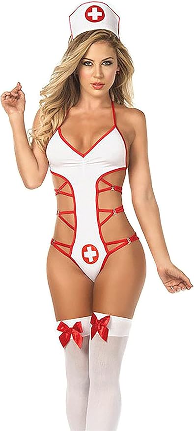 Trifolium Sexy Role Play Dressing Up Nurse Uniform Ladies Lingerie Set Erotic Costume Fancy Dress