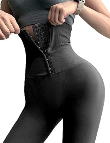 Trifolium Corset Gym Leggings Women High Waisted Slimming Body Shaper Tummy Control Yoga Pants