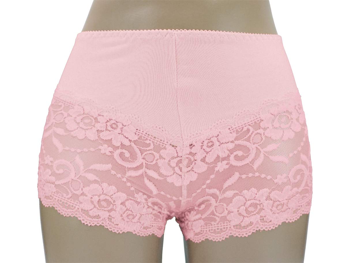 Trifolium Ladies Sexy Lace Panties Short Pants Lingerie French Knicker Large Stretch Beige UK 8-10 Factory Label XL (3030-XL-BG)