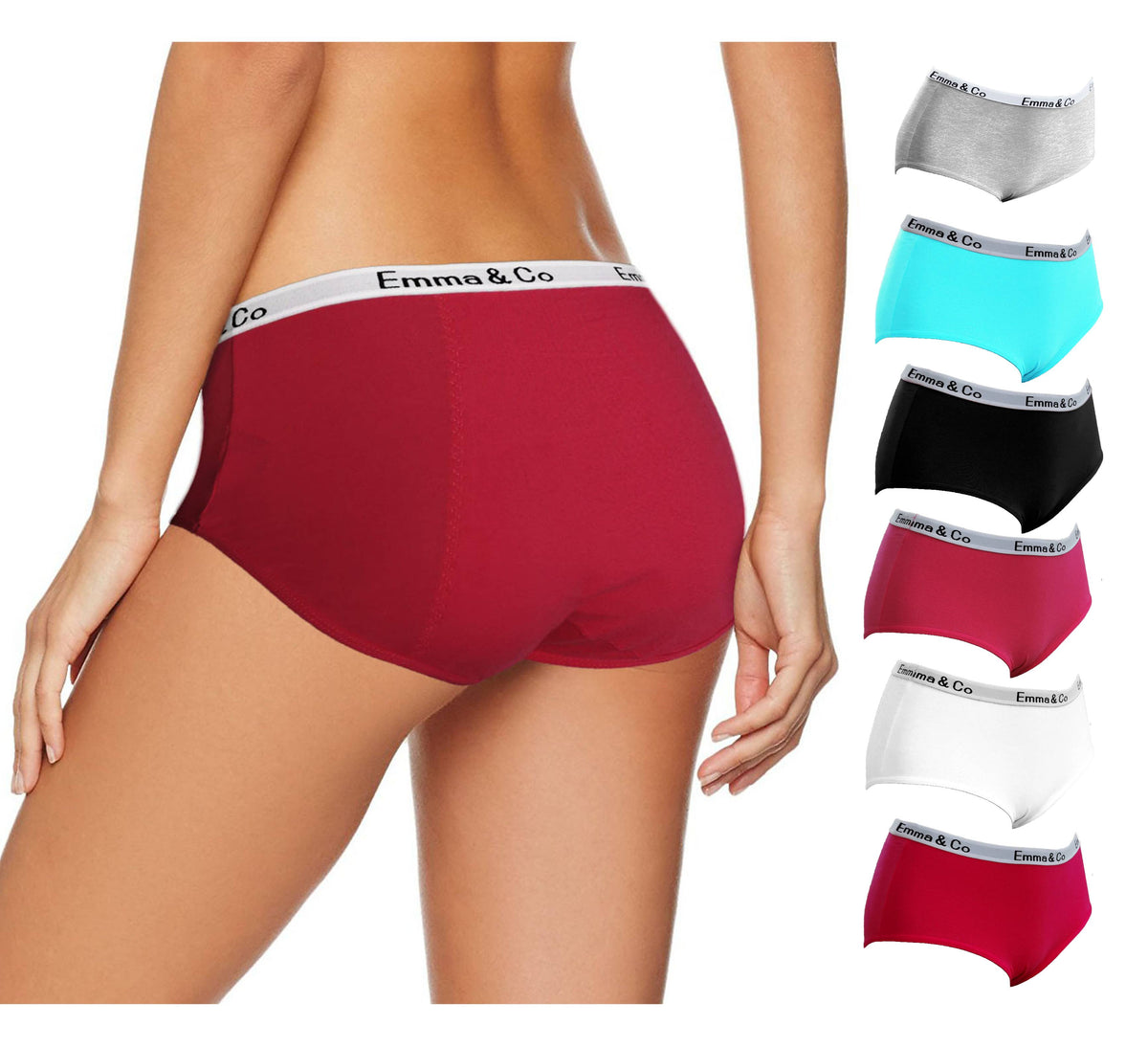 Trifolium Period Pants High Waist Postpartum Underwear Leakproof Menstrual Knickers for Women Teen Girls