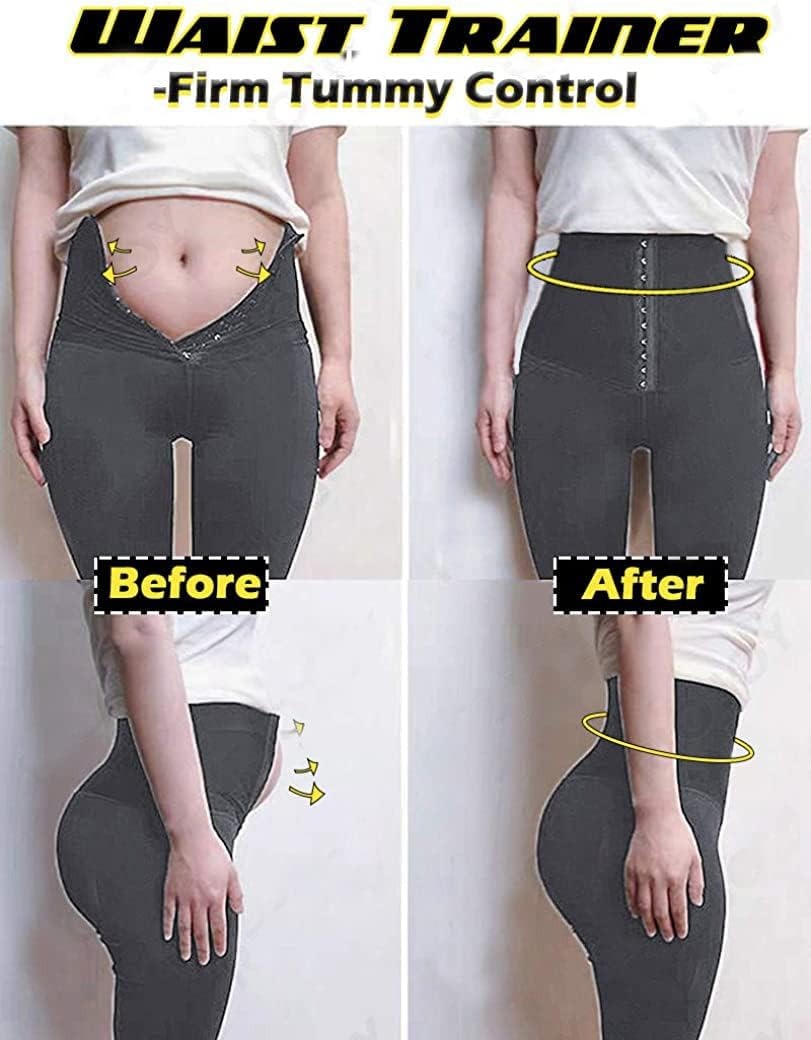 Trifolium Corset Gym Leggings Women High Waisted Slimming Body Shaper Tummy Control Yoga Pants