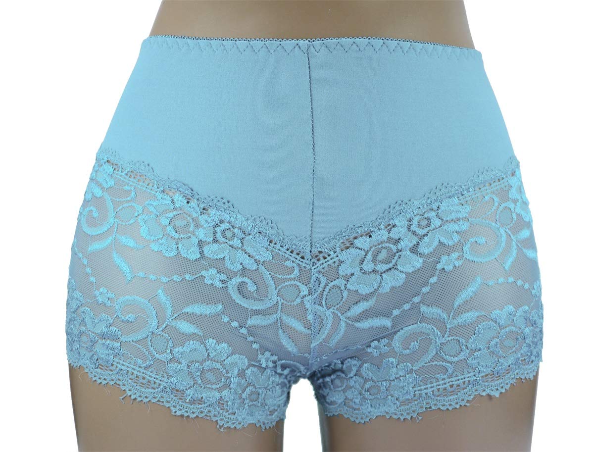 Trifolium Ladies Sexy Lace Panties Short Pants Lingerie French Knicker Large Stretch Beige UK 8-10 Factory Label XL (3030-XL-BG)