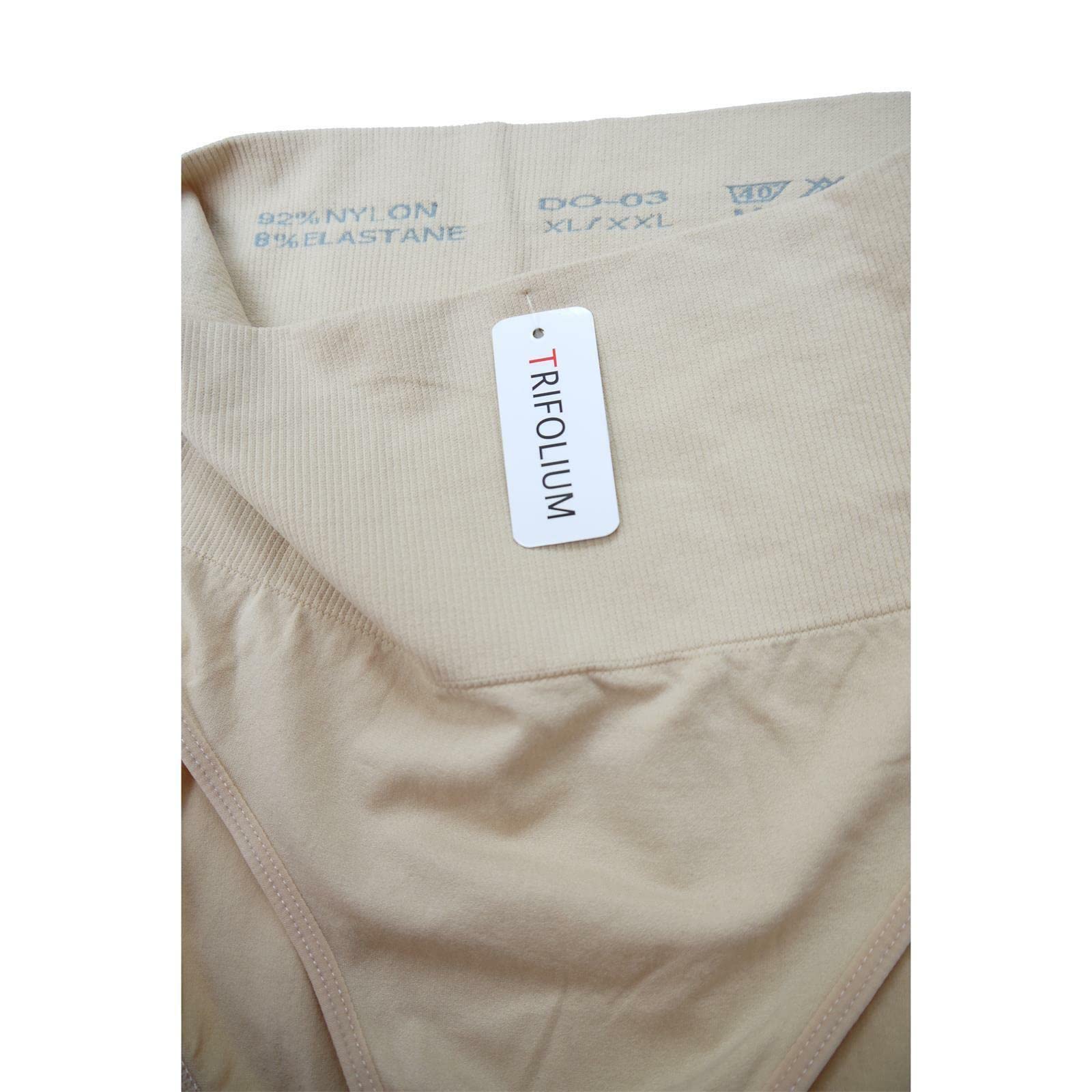 Trifolium Women Seamless Magic Light Control Support High Waist Shaping Pants Beige UK 8-10 Factory Label M (2003-M-BG)