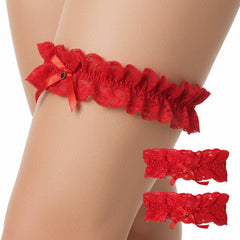 Trifolium 2 Piece Lace Wedding Garter for Brides Size 36cm-52cm