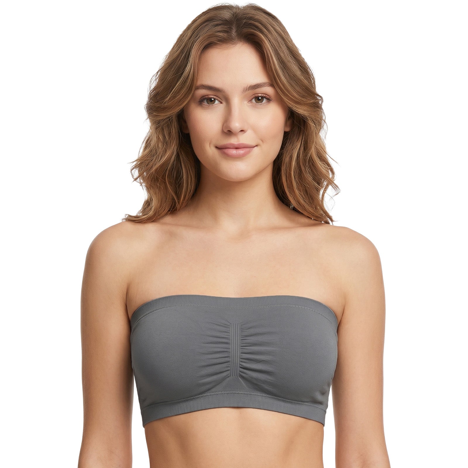 Trifolium Comfortable Seamless Bandeau Bra with Removable Pads for Women