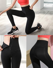 Trifolium Corset Gym Leggings Women High Waisted Slimming Body Shaper Tummy Control Yoga Pants