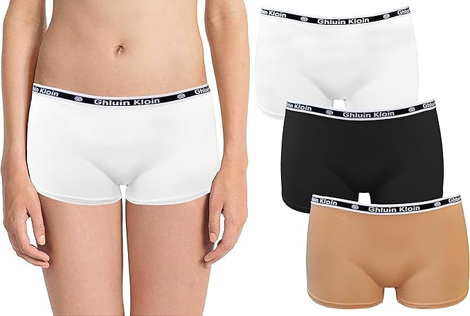 Trifolium Women's Boxer Shorts Girl's Cotton Boyshorts Comfortable Underwear MULTIPACK