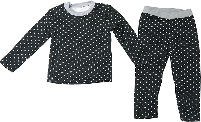 Warm Fleece for Kids Pyjama Set Colorful Pattern Winter PJs | Trifolium