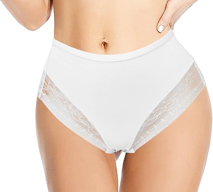 Women's Sexy Lace Control Briefs High Waist Panties Ladies Lingerie Underwear