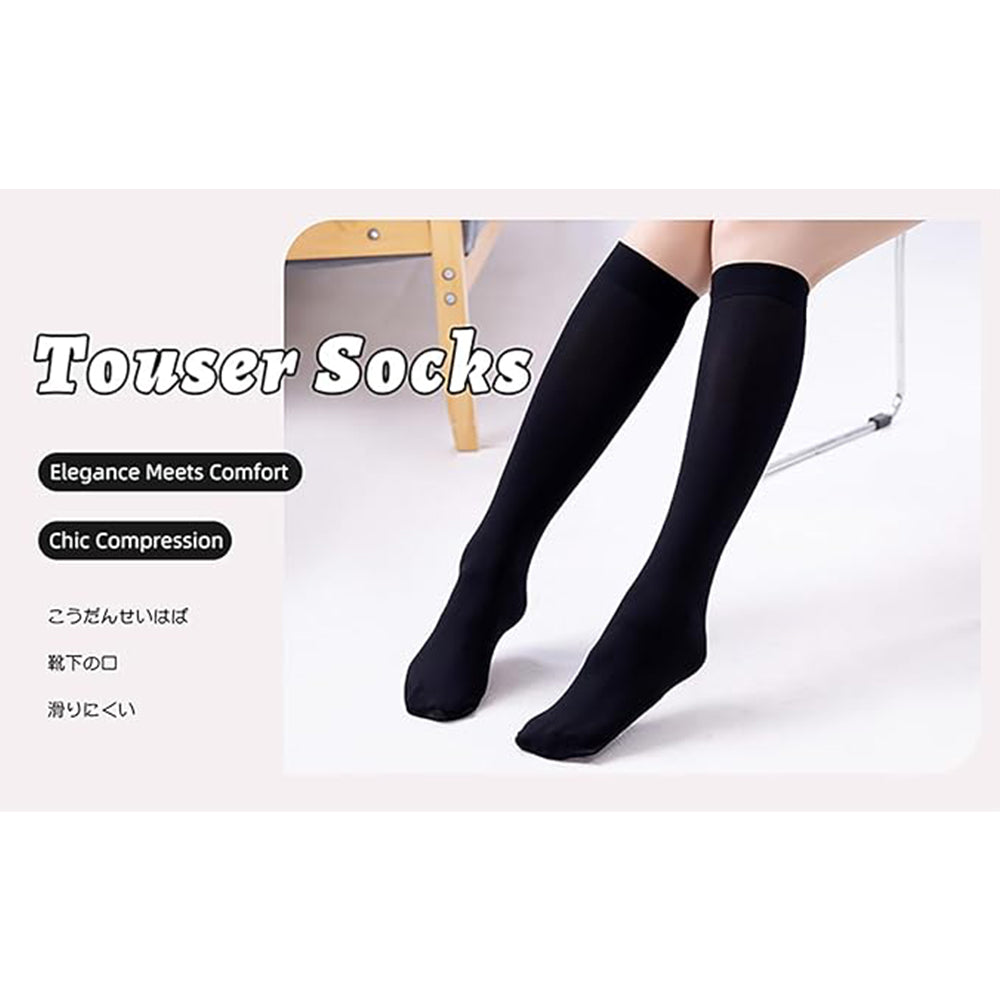 Knee High Pop Socks 80D Comfort Top | Trifolium