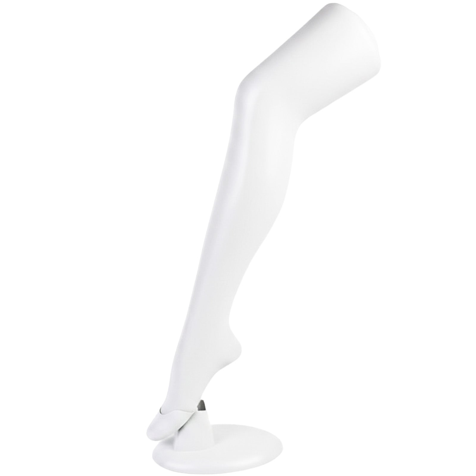 Standing Mannequin Leg with Base Stand Plastic Display Leg for Hosiery Socks & Footwear Retail Photography Prop