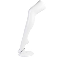 Standing Mannequin Leg with Base Stand Plastic Display Leg for Hosiery Socks & Footwear Retail Photography Prop