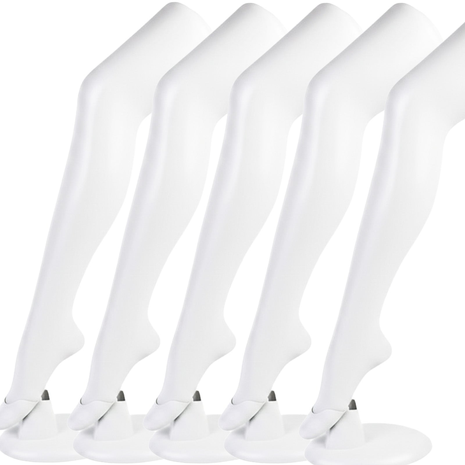 Standing Mannequin Leg with Base Stand Plastic Display Leg for Hosiery Socks & Footwear Retail Photography Prop