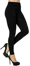 Load image into Gallery viewer, Trifolium Women Ladies New Thermal Winter Black Thick Furry Fleece Lined Leggings UK Size 6 to 26
