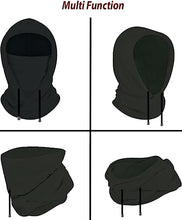 Charger l&#39;image dans la galerie, Trifolium Balaclava Outdoor Winter Sports Mask Windproof Thermal Fleece Hood &amp; Face Mask (Balaclava 20221 Black OneSize)
