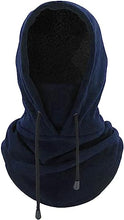 Charger l&#39;image dans la galerie, Trifolium Balaclava Outdoor Winter Sports Mask Windproof Thermal Fleece Hood &amp; Face Mask (Balaclava 20221 Black OneSize)
