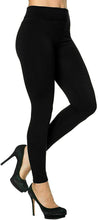 Charger l&#39;image dans la galerie, Trifolium Women Ladies New Thermal Winter Black Thick Furry Fleece Lined Leggings UK Size 6 to 26
