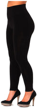 Load image into Gallery viewer, Trifolium Women Ladies New Thermal Winter Black Thick Furry Fleece Lined Leggings UK Size 6 to 26
