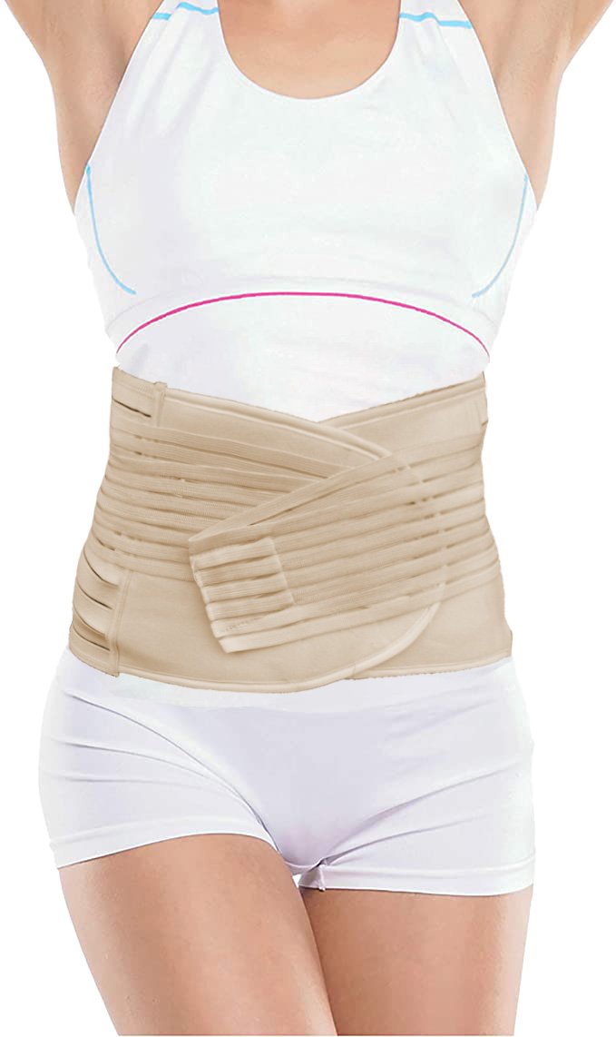 Waist Trainer - Postpartum Support Adjustable Velcro Belt - Unisex Slimming Body Shapewear Band