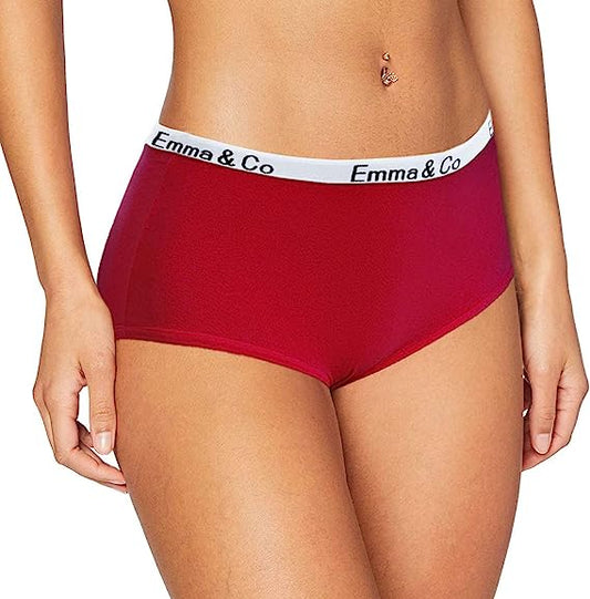 Trifolium 6 Pack Womens Girls Ladies Underwear Cotton Briefs Basic