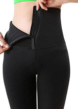 Charger l&#39;image dans la galerie, Trifolium Corset Gym Leggings Women High Waisted Slimming Body Shaper Tummy Control Yoga Pants Black

