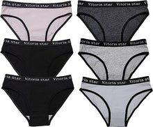 Load image into Gallery viewer, Trifolium 6 Pack Womens Girls Ladies Underwear Cotton Briefs Basic Comfortable Knickers
