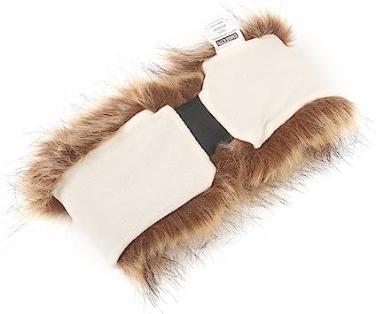 Trifolium Winter Faux Fur Headband for Women Fancy Ear Warmer with Stretch Fluffy Elastic Headband (One size Black Fox)