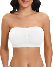Charger l&#39;image dans la galerie, Trifolium Comfortable Seamless Bandeau Bra with Removable Pads for Women
