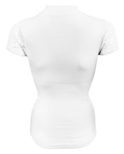 Load image into Gallery viewer, Women&#39;s Turtle Neck T-Shirt Waist Shaping Tummy Control Slimming Lace Sleeves Shapewear Top
