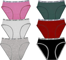 Charger l&#39;image dans la galerie, Trifolium 6 Pack Womens Girls Ladies Underwear Cotton Briefs Basic Comfortable Knickers
