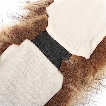 Trifolium Winter Faux Fur Headband for Women Fancy Ear Warmer with Stretch Fluffy Elastic Headband (One size Black Fox)