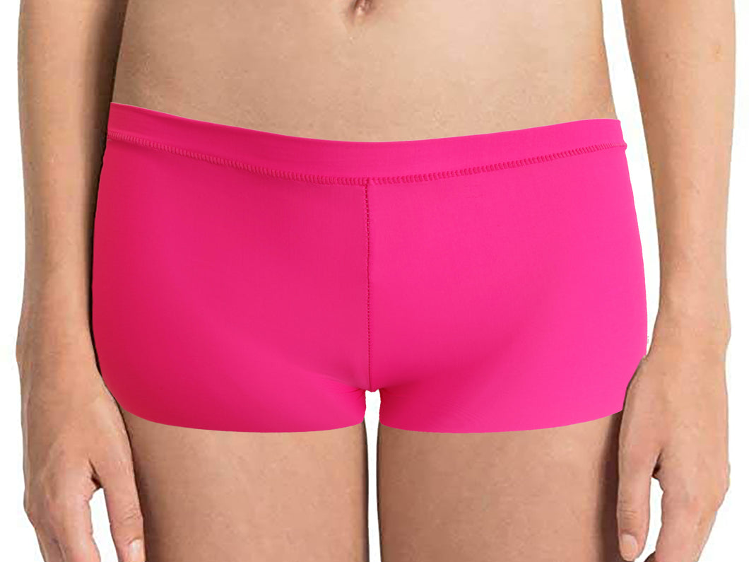 Women's Invisi Boyshorts Comfortable Underwear Girl's Invisible Panties Plain Colorful Briefs