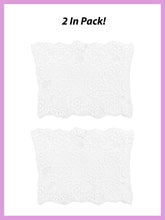 Charger l&#39;image dans la galerie, Trifolium 2 Piece Lace Wedding Garter for Brides Size 36cm-52cm Pink/Black/White/Red - UK Brand
