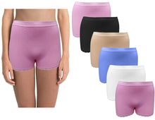 Charger l&#39;image dans la galerie, Women&#39;s Boyshorts 4-Pack High Waist Cotton Sexy Lace Underwear Comfy Stretch Boxer Shorts Girls Panties
