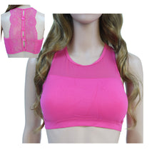 Charger l&#39;image dans la galerie, Women Ladies Yoga Sport Bra Seamless Removable Padded with Lace Back
