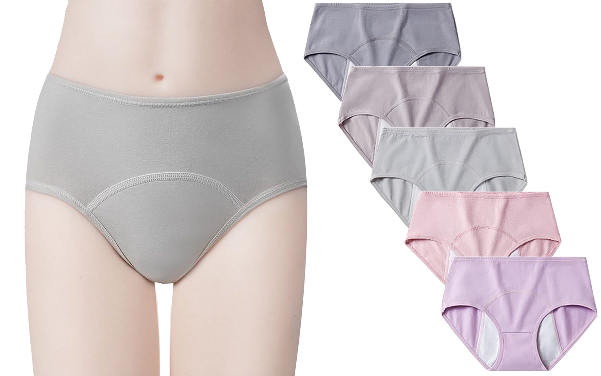 5 Pack Women's Leakproof Menstrual Underwear Cotton Periodic Heavy Flo –  Emma Co UK Ltd
