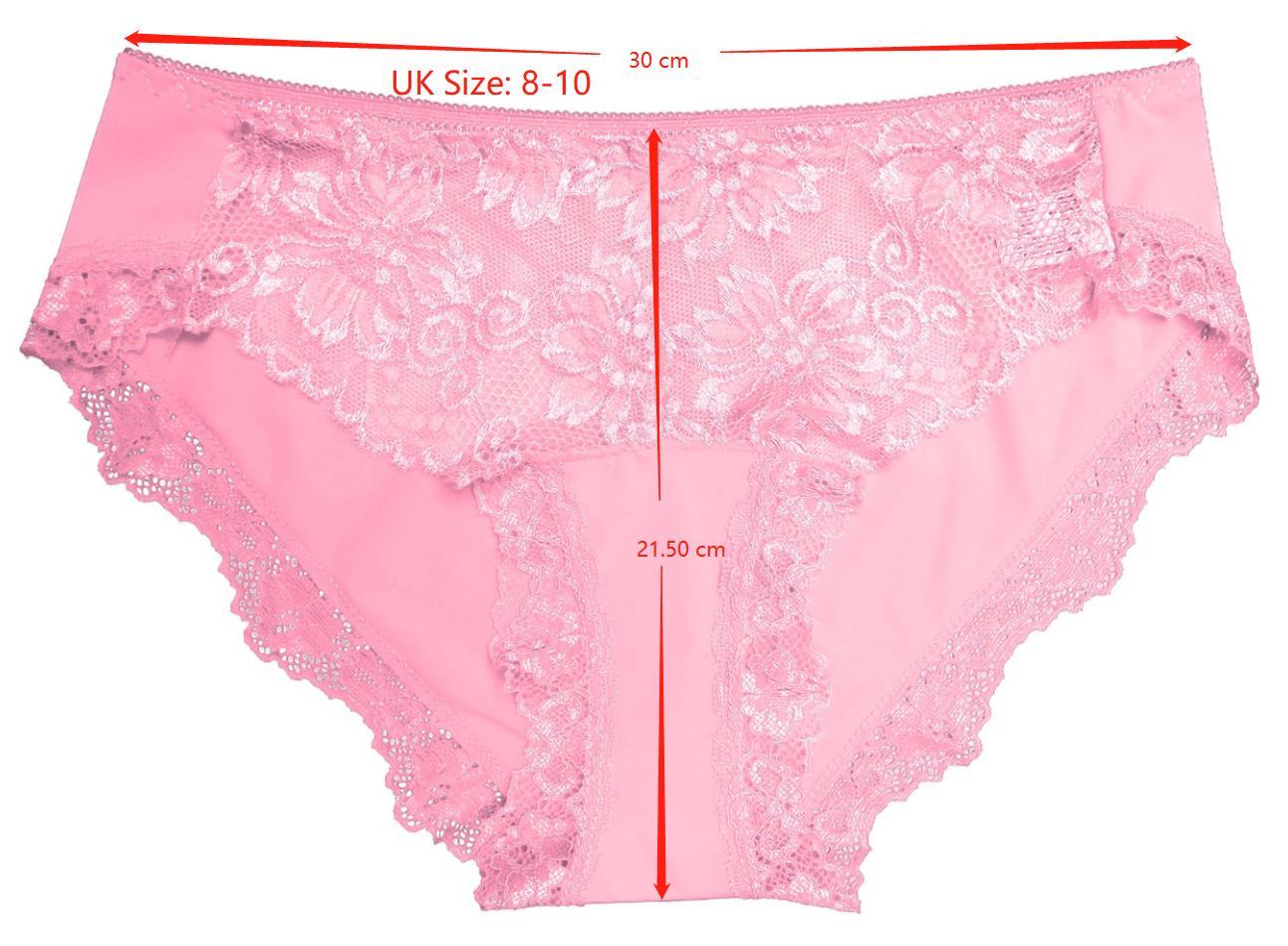 Trifolium 3/6 Pack Lace Panties Bikini Underwear Ladies Sexy Low Rise –  Emma Co UK Ltd