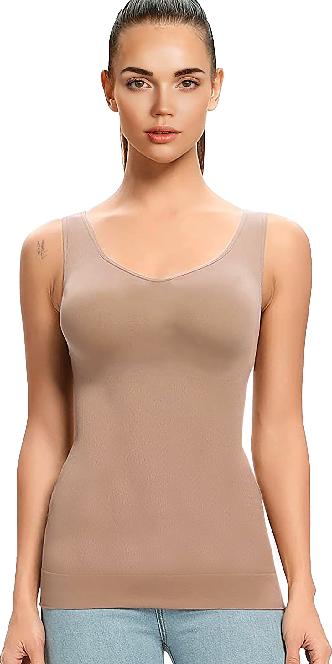 Women's Slimming Camisole Shaping Tank Top Tummy Control Cami Vest Body Shaper Compression Seamless Shapewear